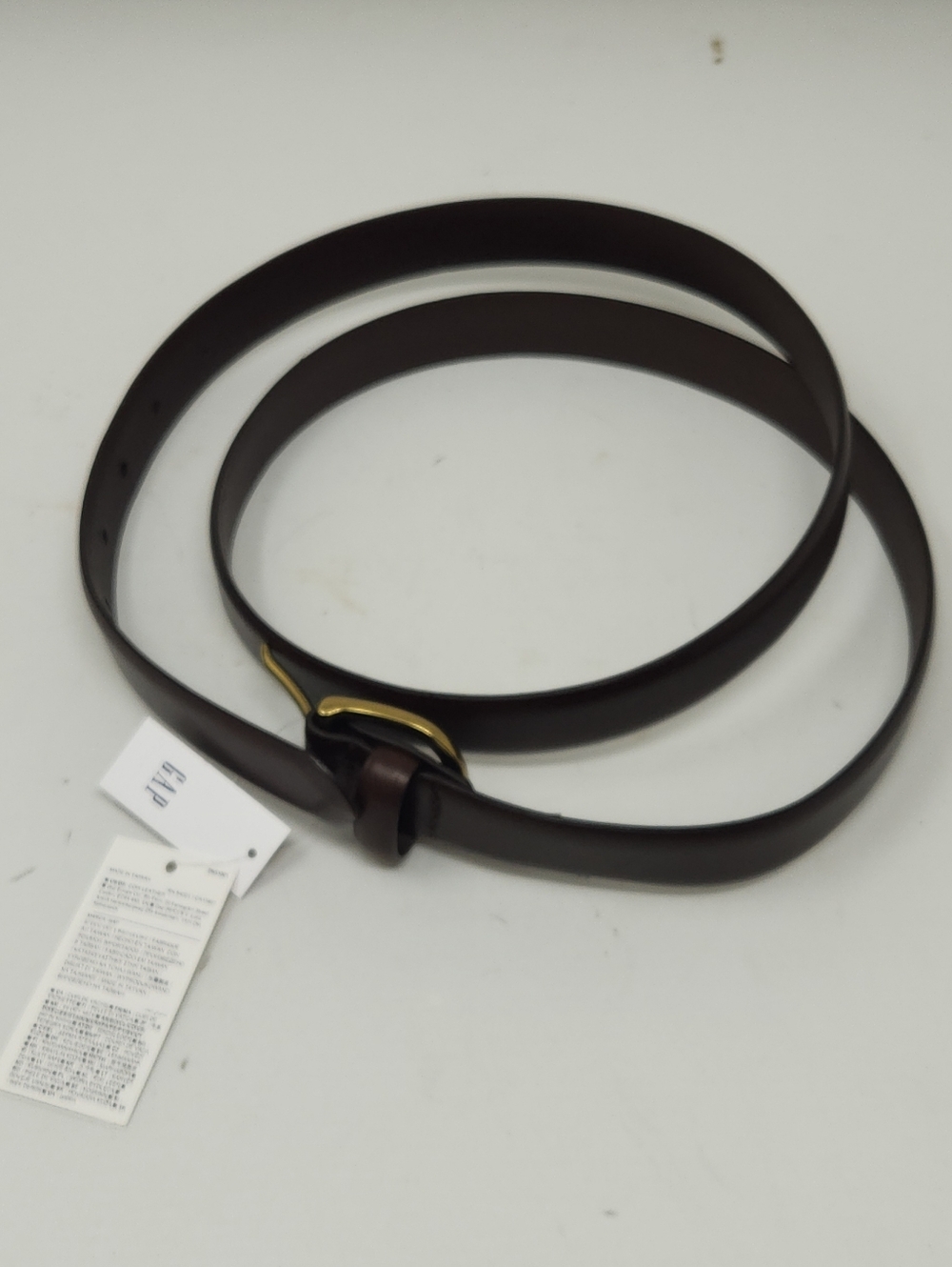 NWT Men's GAP Brown Leather Dress Belt Size 40 #795298 Retail $69.95